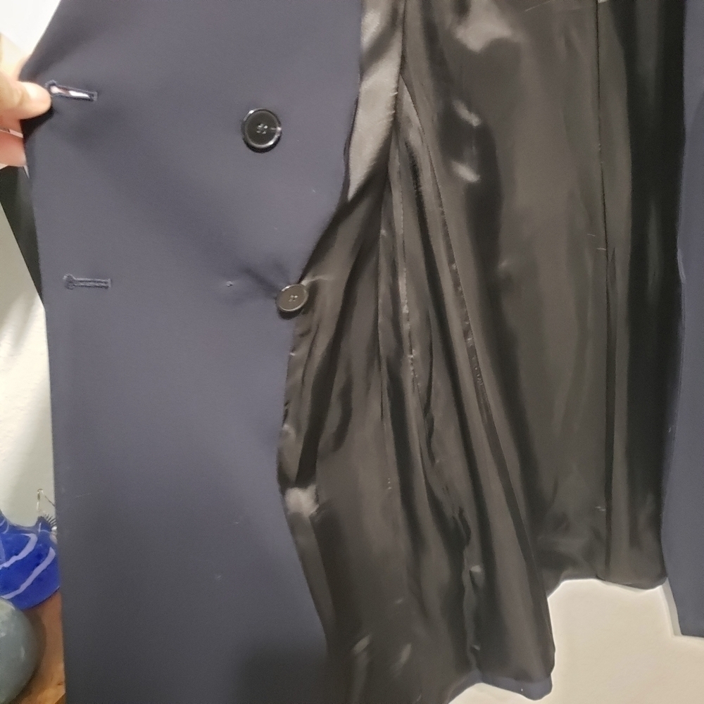 NWT Zara blazer, Color Navy Blue, Size L - Picture 8 of 17